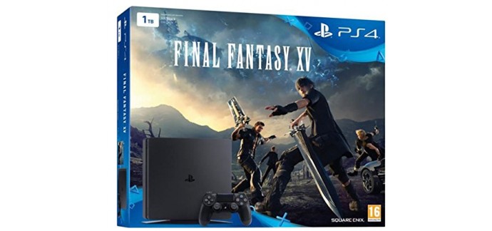 Fnac: Pack Console PS4 1 To Slim + Final Fantasy XV à 299,90€