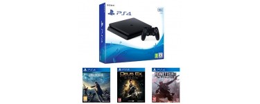 Amazon: PS4 Slim 500 Go+ Final Fantasy XV + Deus Ex Mankind Divided + Homefront à 329€