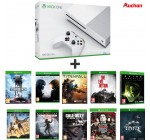 Auchan: Xbox One S 500Go + 10 jeux (Titanfall, Sleeping Dogs, CoD Ghosts...) à 319,99€