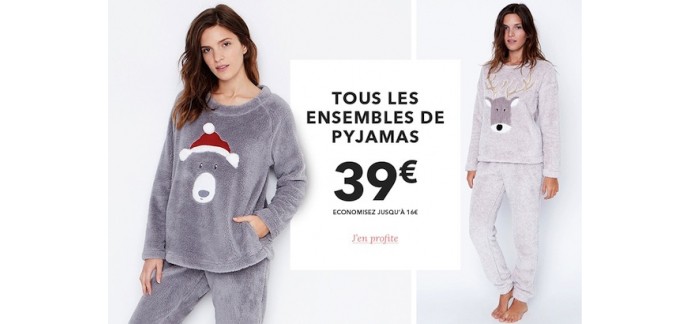 Etam: Tous les ensembles de pyjamas à 39€