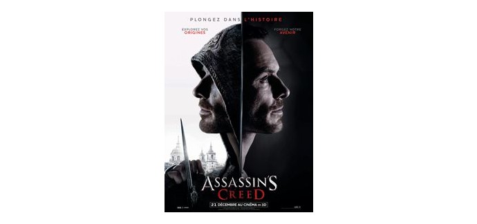 NRJ: 5 lots de 2 places de cinéma pour le film "Assassin's Creed" à gagner