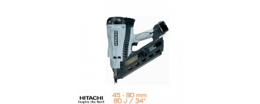 Brico Privé: La machine à clouer à gaz Hitachi de 5 à 9cm avec 2 batteries à 349,99€