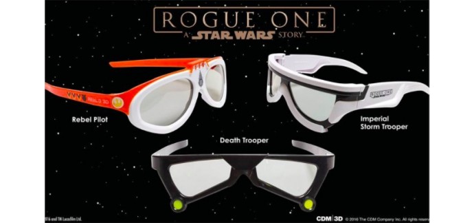 Salles Obscures: 9 paires de lunettes 3D collector Rogue One à gagner