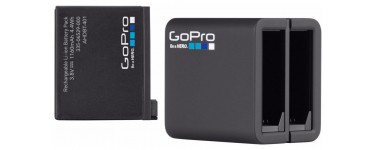 Boulanger: Chargeur de caméra GoPro USB Double Slot + 1 batterie HERO4 à 29,99€