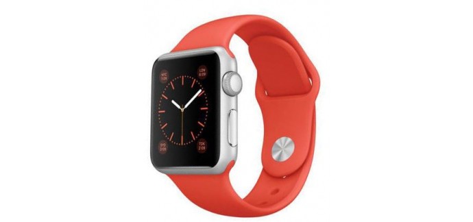 Rue du Commerce: Montre connectée Apple Watch 38mm bracelet Sport Orange à 239,99€