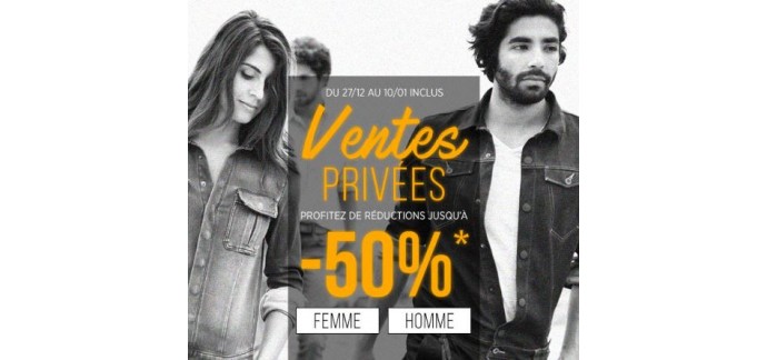 Bonobo Jeans: Ventes Privées : jusqu'à -50% sur une sélection d'articles + code - 10% suppl.
