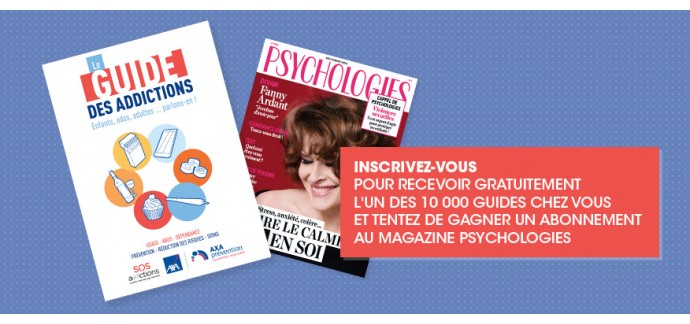 Psychologies Magazine: 1 abonnement à Psychologies Magazine et 10 000 guides offerts