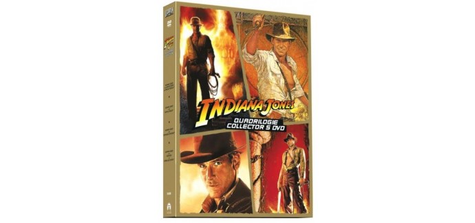 Amazon: Coffret DVD Indiana Jones Quadrilogie à 9,99€