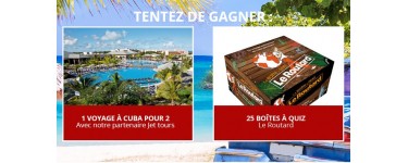 Routard: 1 voyage à Cuba pour 2 et 25 boîtes à quiz Le Routard à gagner