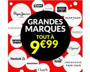 Excédence: Grandes marques : tout à 9,99€