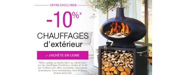 Truffaut: 10% d'économie sur des chauffages d'extérieur