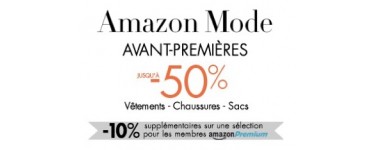 Amazon: Jusqu'à - 50% sur les articles de mode et - 10% en plus pour les membres Premium