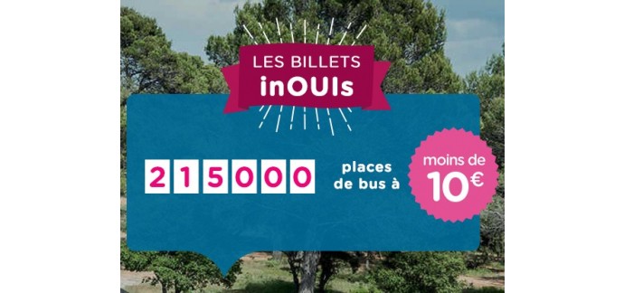 BlaBlaCar: 215 000 billets de BUS à moins de 10€ sur des centaines de destinations