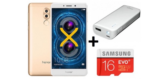 Cdiscount: Smartphone Honor 6X + Micro SD 16Go + Batterie Externe à 219€ (dont 30€ via ODR)