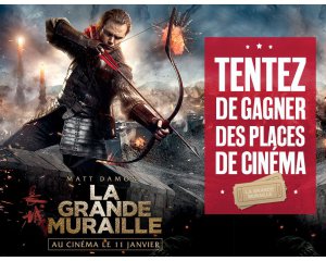 BFMTV: 20 places de cinéma pour le film "La Grande Muraille" à gagner
