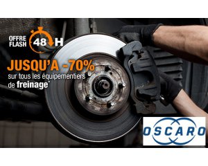 Oscaro: 70% de rabais sur tous les équipements de freinage