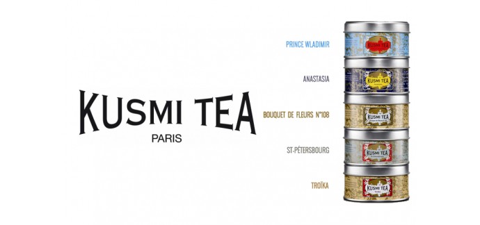 Kusmi Tea: Un assortiment de thé Les Russes offert dès 80€ d'achat