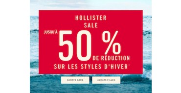 Hollister: Jusqu'à -50% sur une sélection d'articles + livraison gratuite dès 50€ d'achats