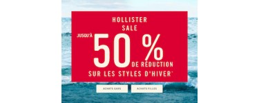 Hollister: Jusqu'à -50% sur une sélection d'articles + livraison gratuite dès 50€ d'achats