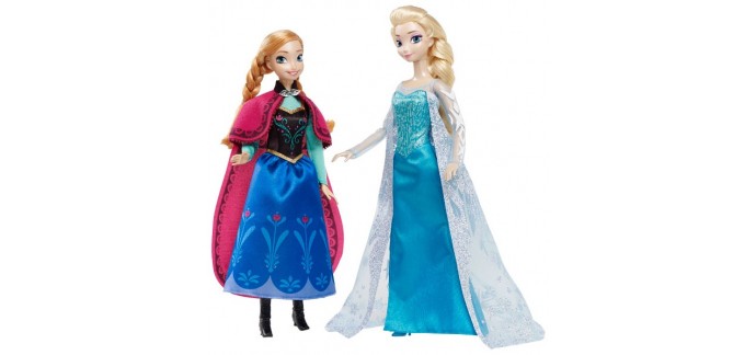 King Jouet: Coffret Collector Anna et Elsa Frozen (La Reine des Neiges) à 27,49€