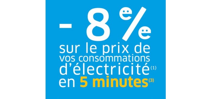 Happ'e: 8% de réduction sur le prix de vos consommations d'électricité en 5 minutes