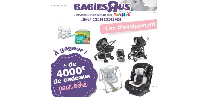 ToysRUs: 1 an d'équipement pour bébé (+ de 4000€ de cadeaux) à gagner