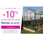 Truffaut: -10% sur les serres de jardin + livraison offerte