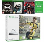 Cdiscount: Xbox One S 500Go FIFA 17 + 2 jeux Batman + Blu-Ray + Live 3 mois à 299,99€