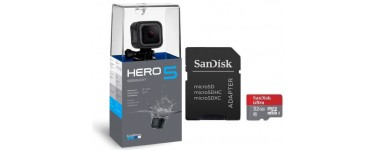 eBay: Caméra de sport GoPro HERO 5 Session + carte Micro SD 32 Go à 181€ 