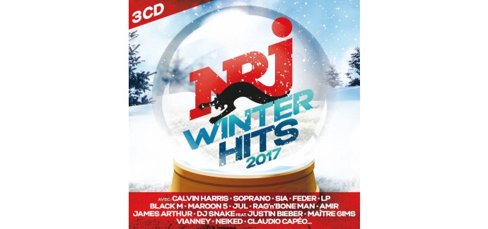 NRJ: 60 albums CD "NRJ Winter Hits 2017" à gagner 