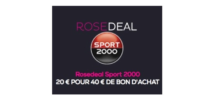Veepee: Payez 20€ le bon d'achat Sport 2000 d'une valeur de 40€