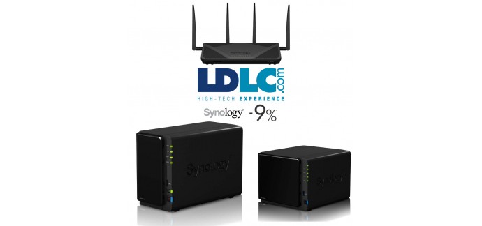 LDLC: -9% sur la marque Synology (Ex : le NAS DS416play à 427,66€ au lieu de 469,96€)