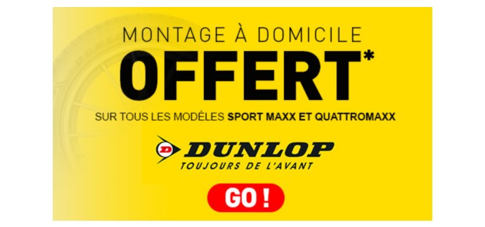 Allopneus: Faites poser vos pneus Dunlop Sport Max ou Quattromax gratuitement à domicile