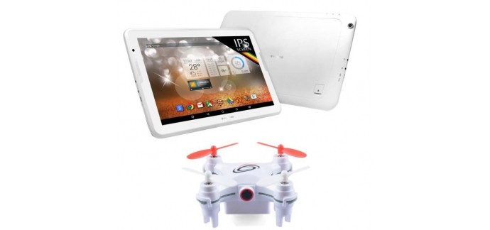 Cdiscount: Tablette Tactile Polaroid IPS de 10,6" + nano drone à 49.99€