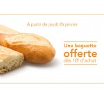 Franprix: Une baguette blanche offerte dès 10€ d'achat en magasin