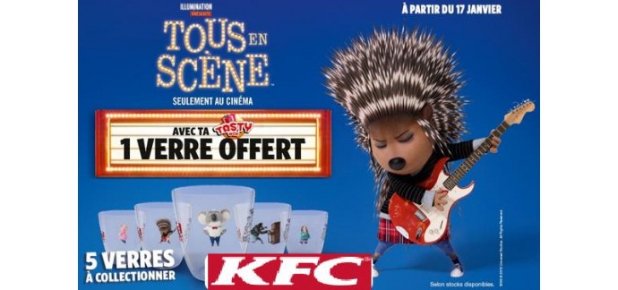KFC: Une Tasty Box achetée = un verre "Tous En Scène" offert