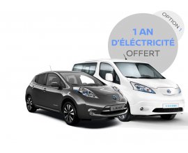 Nissan: 1 Voiture NISSAN 100% électrique achetée = 1 An d'électricité maison Offert