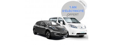 Nissan: 1 Voiture NISSAN 100% électrique achetée = 1 An d'électricité maison Offert