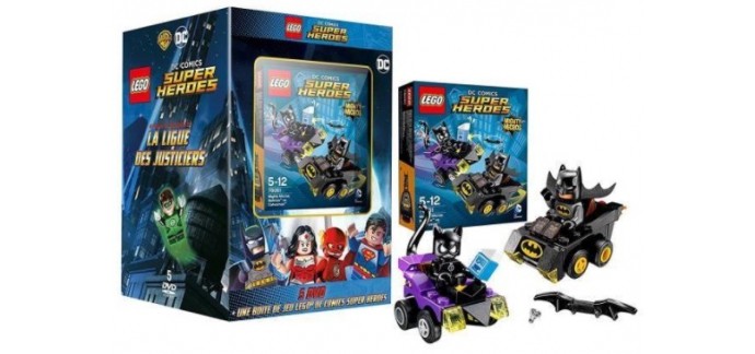 Amazon: Coffret DVD LEGO DC Comics Super Heroes (5 films + 1 boîte LEGO Batman) à 13,99€