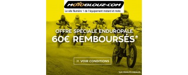Motoblouz: 60€ remboursés en avoir dès 120€ d'achat à l'occasion de la course Enduropale