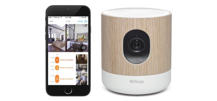 Conforama: Caméra connectée de surveillance Withings HOME à 160,02€