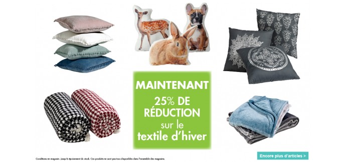 Casa: -25% sur le textile d'hiver