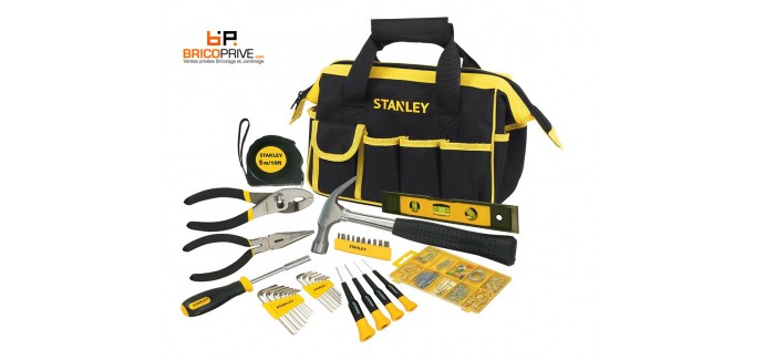Brico Privé: Le sac à outils Stanley + 38 outils & des consommables à 24,99€ au lieu de 60€