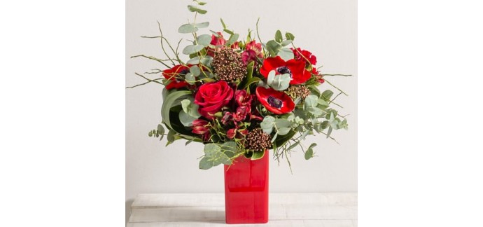 Interflora: Un vase offert pour l'achat du bouquet Déclaration