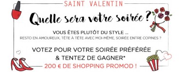 Promod: 200€ de shopping à gagner pour la Saint Valentin