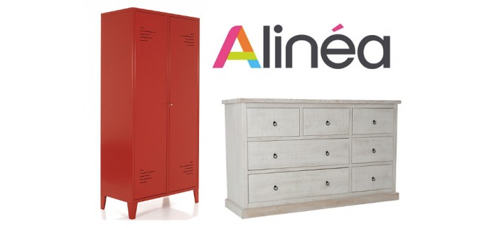 Alinéa: 20% de rabais sur toutes les commodes et les armoires