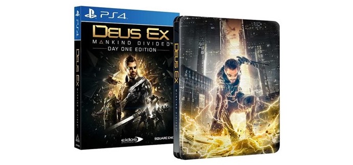 Micromania: Deus Ex Mankind Divided - Day One Edition - Steelbook sur PS4 à 9,99€
