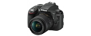 Amazon: Reflex numérique Nikon D3300 24,2 Mpix Kit Objectif AF-P 18-55 mm VR à 349€