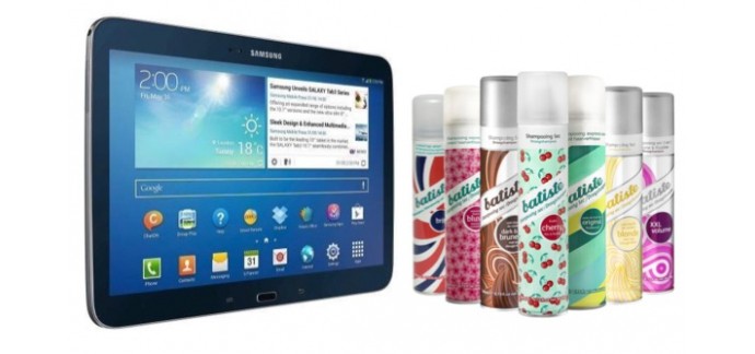 NRJ12: 1 tablette Samsung Galaxy Tab & 5 shampooings secs Batiste à gagner