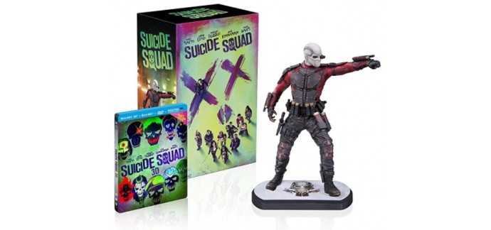 Amazon: [Prime] Coffret Blu-ray Suicide Squad édition limitée + Statue Deadshot à 43,99€